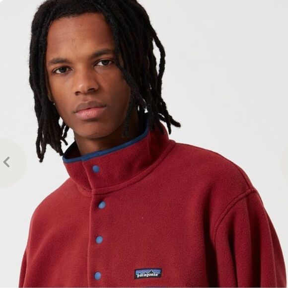 EUC Patagonia Synchilla Snap-T Pullover Oxide Red Size XXL. - Picture 1 of 7